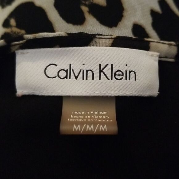 Calvin Klein leopard print layered top - Picture 6 of 6